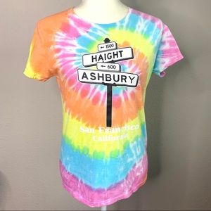 SF Haight Ashbury Tie Dye tee shirt